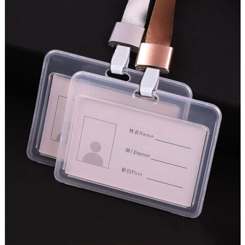 Gir Identity Badge Cards Cover for Women Men New ID Credit Bank Card Holder Students Bus Card Case