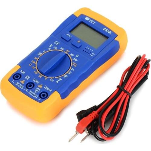 Brand BEST B830L LCD Digital Multimeter Intelligent Current Resistance Voltage Tester Test Meter Multi AC DC Digital Meter