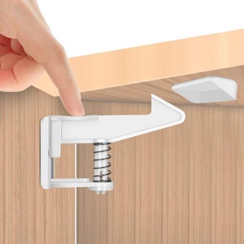 10pcs Creative baby safety Lock Plastic Drawer Door Toilet Cabinet Cupboard Safety Locks baby protection child newborns