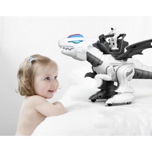 Intelligent Programming Function Remote Control Dinosaur Music Early Education Rechargeable Dinosaurio Bug Toy BW50KL