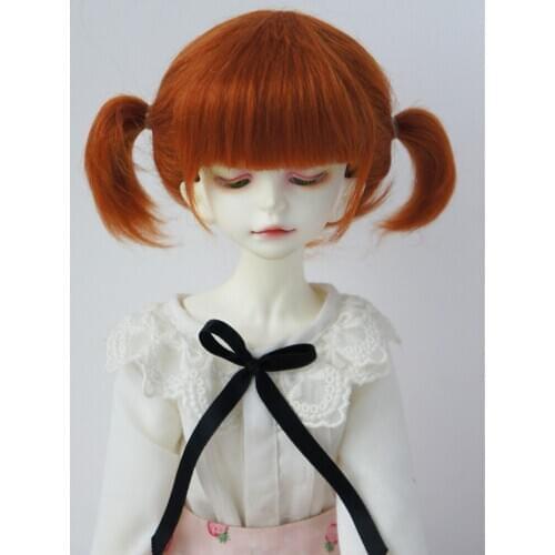 JD203 7-8inch 18-20CM 1/4 Double short Pony mohair BJD wigs MSD Doll accessories