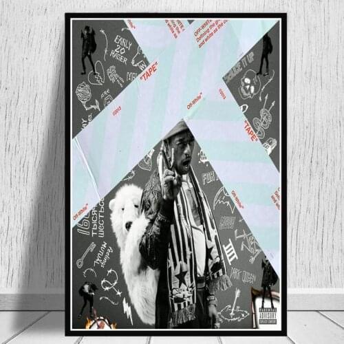 Hip Hop Music Star Rapper New Lil Uzi Vert Quality Canvas Painting Poster Bar Bedroom Living Sofa Wall Art Home Decor Picture
