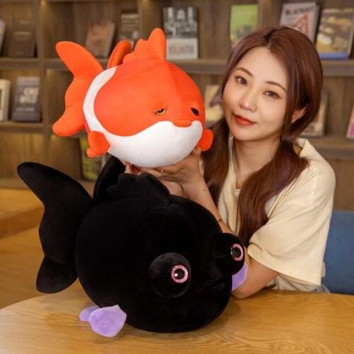 Kawaii Goldfish Flounder Doll Plush Toy Stuffed Plush Animals Educational Toy Toys For Childrens Home Decoration