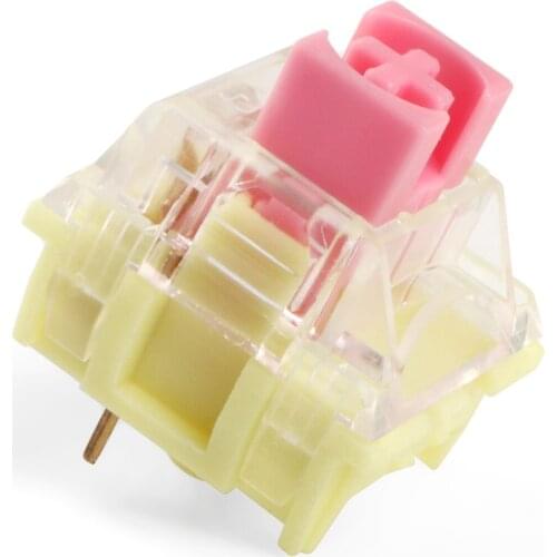 Keyboard Axis TTC Gold Pink Axis Linear Axis 37g Switch Customized Mx Series 3 Pins Dust Proof Customize DIY Keyboard Gamer