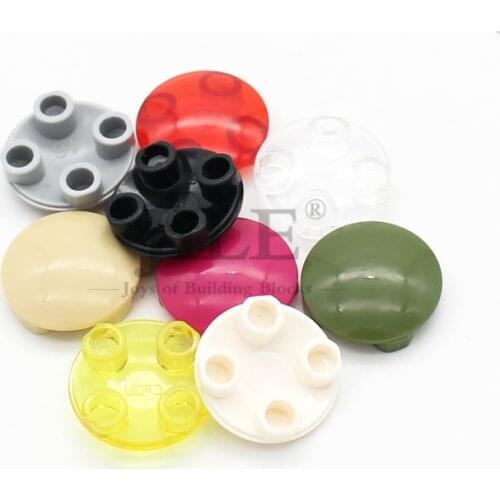 Moc Building Blocks Plate Round 2x2 with Rounded Bottom 2654 DIY Enlighten Bricks Bluk Sets Compatible Assembles Particles Toys