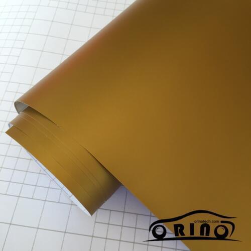 Matte PVC Vinyl Wrap Matte Golden Sticker Decorative Auto Film Sheet For Car Truck Motorcycle Laptop Keyboard Scooter Wrapping