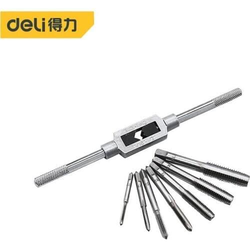 Deli Adjustable Hand Tap & Die High-speed Steel Tap Hinge Straight Tap Wrench Tap Wrench Tapping Tools M3-M12/M6-M20/M6-M25