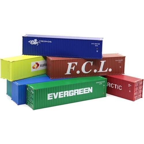 Model Train Container Ho Scale 40ft Shipping Container 1:87 Sea Box Railway Modeling Layout Sand Table Landscape For Diorama