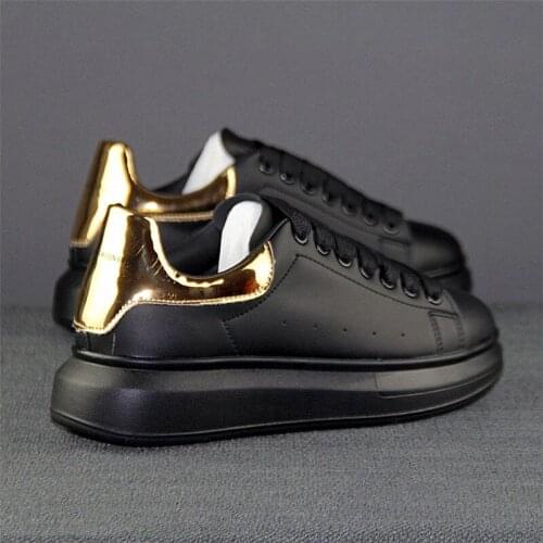 Mens shoes increase white shoes tide spring and summer new leather shoes PU breathable casual sports shoes