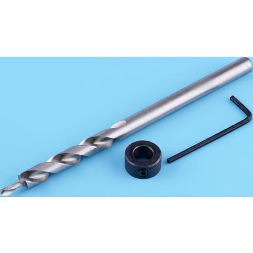 LETAOSK 3/8" Drill Jig Guide Hex Twist Step Bit Set Kit for Kreg Manual Pocket Hole Guide Power Hand Tools