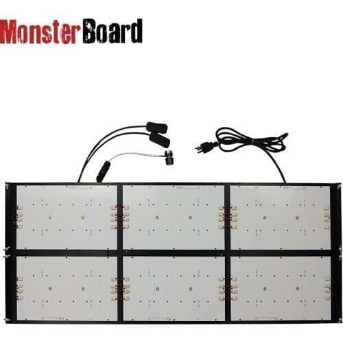 Geeklight 600w monster board led grow light kit samsung lm301h +cree +lg with meanwell driver for home grower
