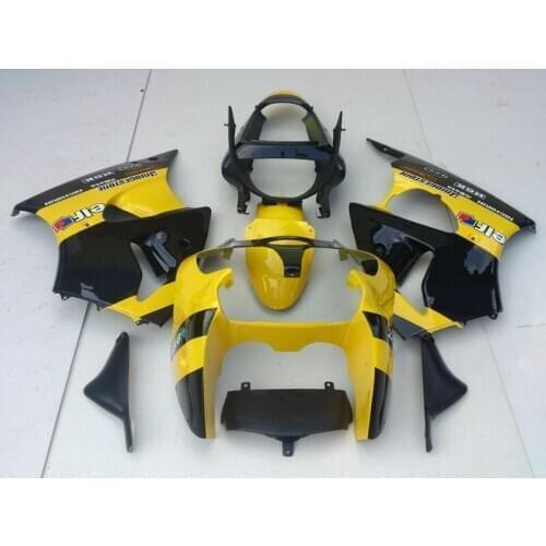 Customize bodywork set for Kawasaki injection mold Fairing kit ZX 6R 2000 2001 2002 yellow black fairings ZX6R 00 01 02 AA18