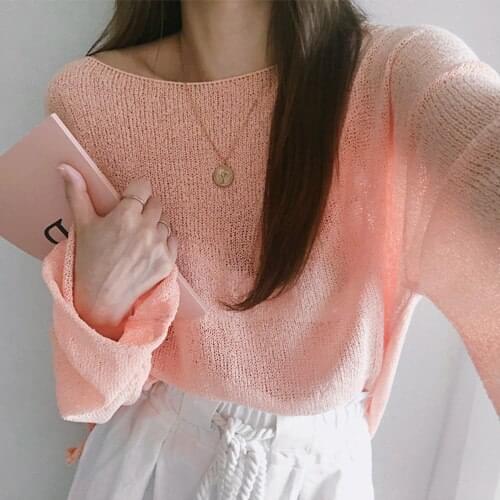 New Female Sweater Women Winter Pullover Knitting Overszie Long Sleeve Girls Tops Loose Sweaters Knitted Outerwear Thin Sexy