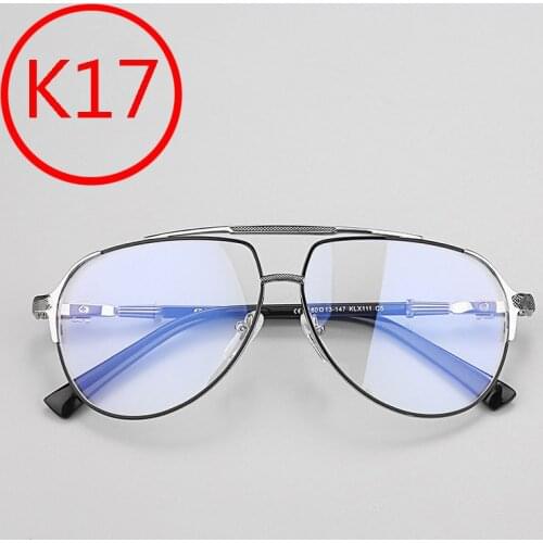 K17 Anti blue light glasses cross flower pure titanium fashion accessories retro titanium plate spectacle frame myopia spectacle