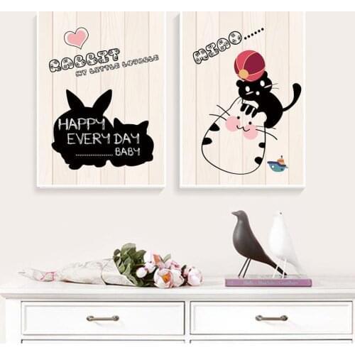 Poster HD Print Nordic Wall Art Canvas Painting Cute Cartoon Animal Creative Childrens Room Modern Home Decoration