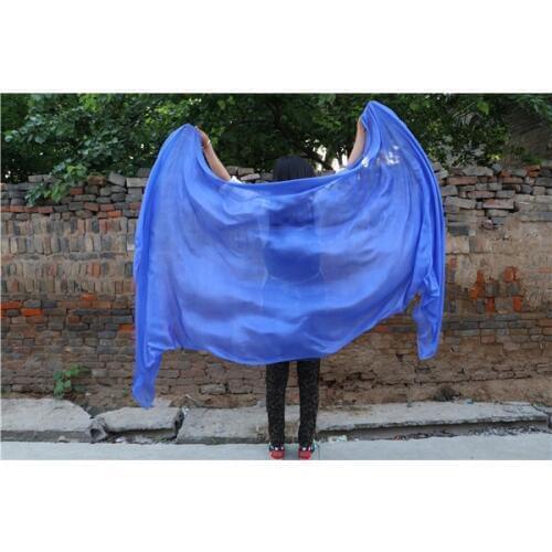 Belly Dance Pure Silk Veil For Belly Dancer Hand Thrown Scarf Shawl Bellydance Costume Accessory Stage Props White Free Shipping