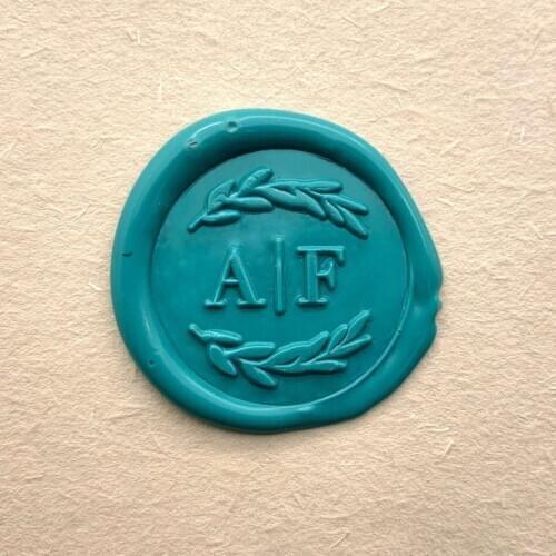 Custom Two Initials Sealing Wax Stamp Kit - Wedding Invitation Gift - Custom Wedding Stamp -Personlized Initials Wedding Wax Se