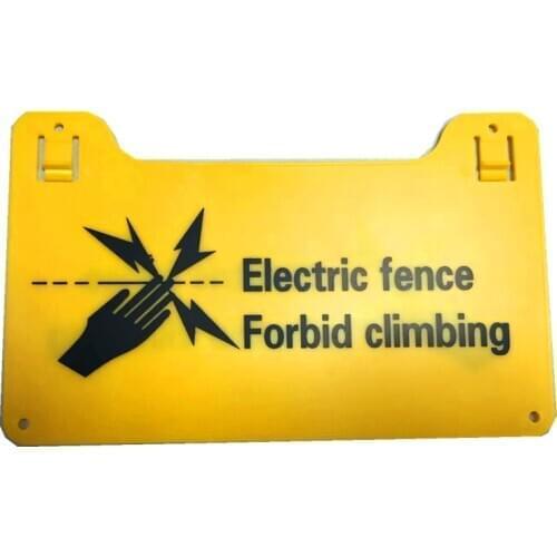 Easy Installing Electric Fence Warning Sign Board 5 PCS/PACKAGE
