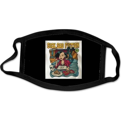 Masque Lavable Dustproof Fiction Sad Printed Fashion with Filter for Outdoor Mascarillas Halloween Mask for Face Fabric