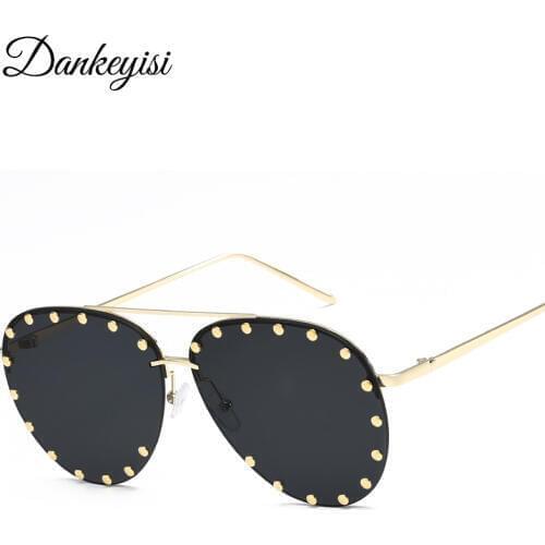 DANKEYISI HD Polarized Sunglasses Women Retro Style Metal Frame Sunglasses Men Unisex Famous Ladies Designer Oculos Feminino