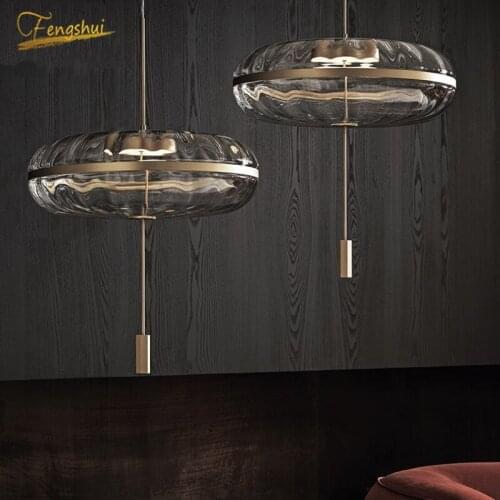 Modern LED Pendant Lights Lighting Nordic Glass Loft Pendant Lamp Restaurant Hotel Bedroom Living Room Decoration Hanging Lamp