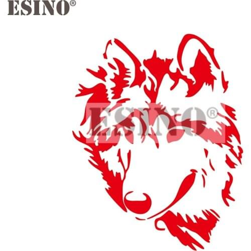 Car Styling Wolf Totem Car Creative Decorative Auto Decal Cartoon Car Sticker PVC 3D Carving Body Decal Pattern Vinyl