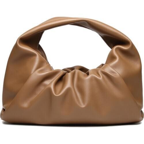 Cloud bag female European and American style handbag soft leather croissant fashion simple wild 2019 new armpit women handbag