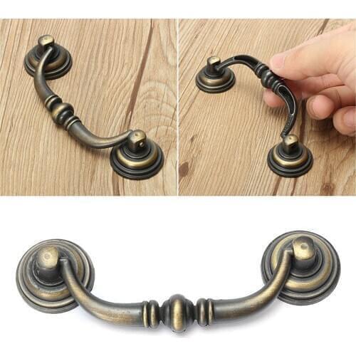 1pcs Vintage Kitchen Drawer Cabinet Door Handle Furniture Knobs Antique Pull Handles Household Hardware Accessories