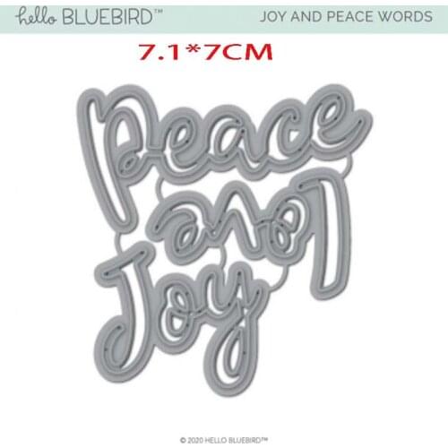 Die cutting peace love joy Metal Cutting Stencils for Scrapbooking Scrapbooking Metal Cutting Dies New Cutting Dies 2021