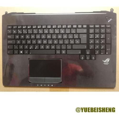YUEBEISHENG New FOR ASUS G750 GFX70 G750J G750JS G750JW G750JX G750JZ G750JH palmrest upper cover EUR keyboard touchpad