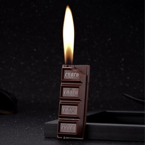 2PCS Refillable Chocolate-Shape Butane Gas Lighter