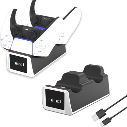 For PS5 Controller Charger Dual USB Fast Charging Dock Station Stand for Play-Station 5 Game Accessories
