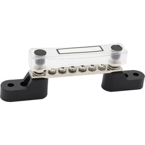 12-48V 6 Way Electrical Bus Bar Terminal Single Junction Box M6 Stud Kits