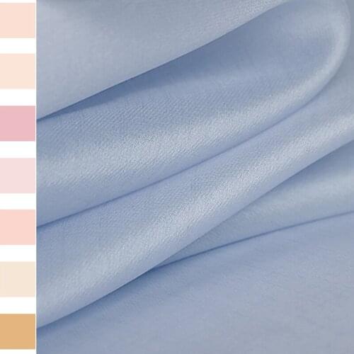 140CM Wide 12MM Solid Color Stiff Silk Organza Fabric for Summer Spring Jacket Dress Skirt E1406