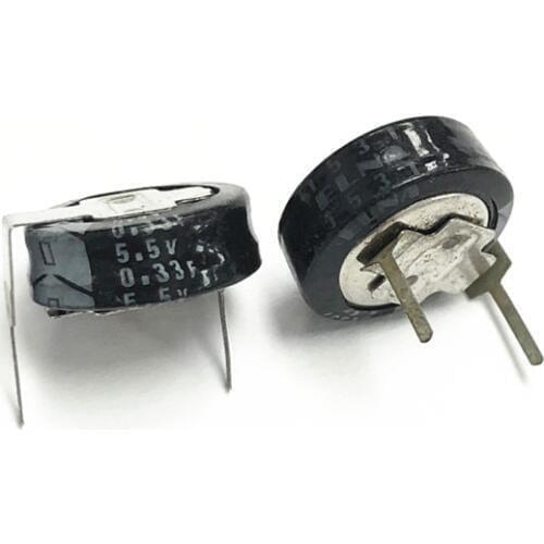 2Pcs/10Pcs/50Pcs 0.33F 5.5V ELNA DXJ Series 11.5x5mm 5.5V0.33F H-Type Farad Super Capacitor