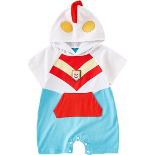 2021 Cosplay Cartoon Jumpsuit with Hooded Collar Clothes for Newborns Baby Romper Baby Boys Baby Boy Clothes Fashion Thing Items