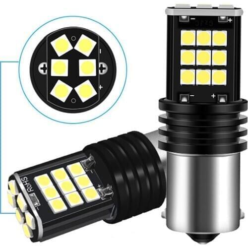 2x 1200LM Canbus Error Free 1156 BA15S 7506 S25 T15 LED Bulbs For VW MK6 Jetta 2015 2016 2017 Daytime Running Lights 6000K White