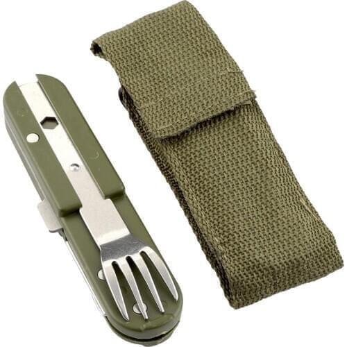 4 in 1 Portable Tableware Outdoor Sets Cutlery Camping Dinnerware Knife Fork Set