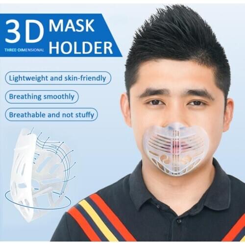 5PCS Face Mask Holder Breathable Unisex Reusable Washable Durable 3D Anti Lipstick Blooming Adult Face Shield Bracket Helpful