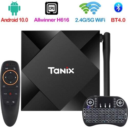 Android 10.0 TV Box Allwinner H616 H.265 6K 4K 2.4G&5G WiFi Media Player Smart TV BOX 8GB/32GB/64GB TX6S