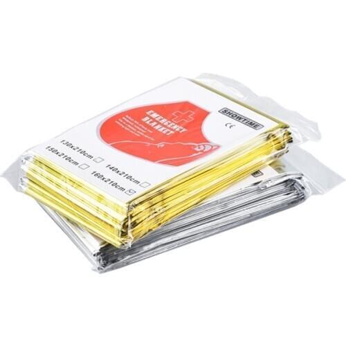 Emergency Sleeping Bag Emergency First Aid Sleeping Bag PE Aluminum Film Tent For Outdoor Camping Hiking Sun Protec 2021 New