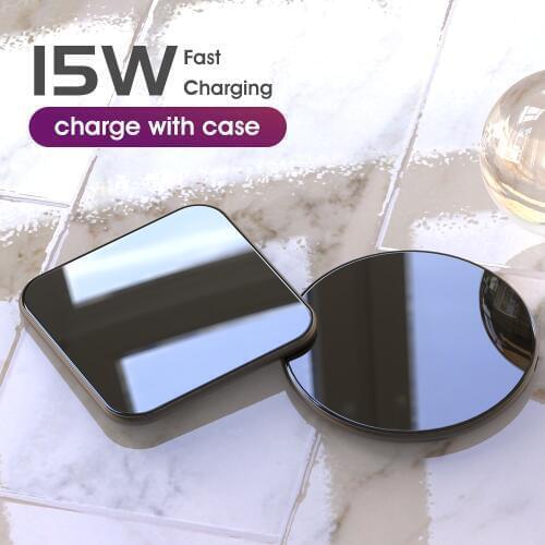 15W QI Wireless Fast Charger usb tpye c QC 3.0 Quick Charging For iphone samsung s9 Mobile phone airpods pro 2