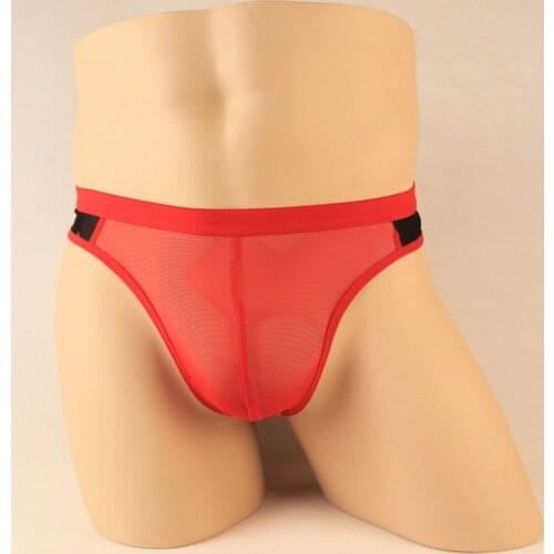 Mens Sexy Charming See Through Ultra Thin Breathable Mesh Tight Fitting Briefs Pursuit Of Excitement Essential Mannen Ondergoed