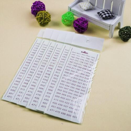 Factory Shop DMC Thread Number Stickers Cross Stitch Embroidery Floss Thread Tool--Available