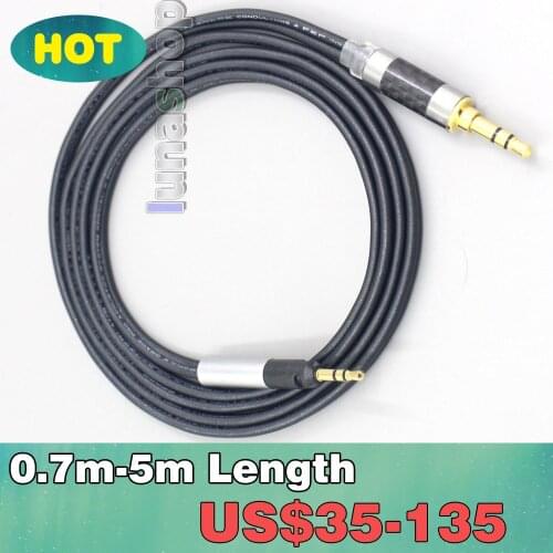 2.5mm 4.4mm XLR Black 99% Pure PCOCC Earphone Cable For Sennheiser HD598 HD598se HD559 hd569 hd579 hd599 hd558 hd518 LN007117