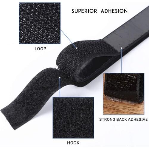 Free Shipping 1cmx10m 2 Rolls strong Hot Self-Adhesive magic tape adhesive hook and loop glue magic tape