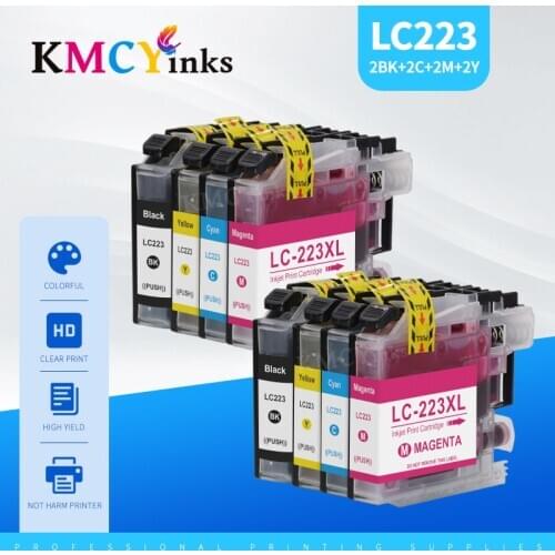 KMCYinks Compatible for Brother LC223 XL Ink Cartridges DCP-J562DW J4120DW MFC-J480DW J680DW J880DW J4620DW J5720DW J5320DW