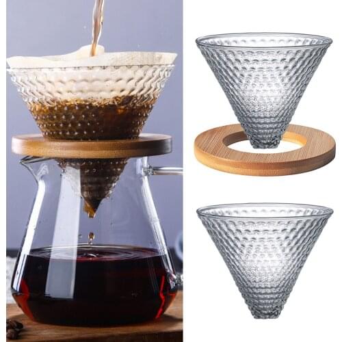 Pour Over Coffee Dripper Slow Drip Coffee Filter Cone Strong Flavor Brewer