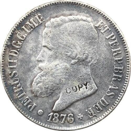 1876 Brazil 500 Reis coins COPY