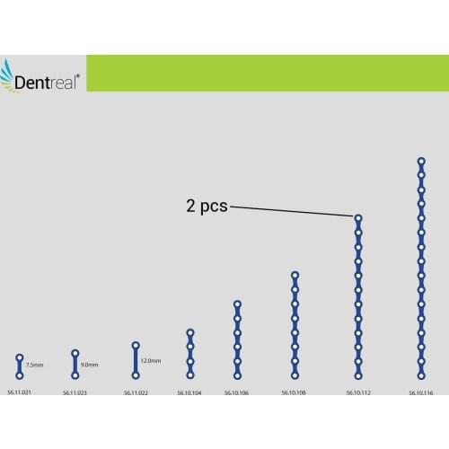 Maksillofasiyal Titanium Micro Plate for 1,6 mm screw - 56.11.112